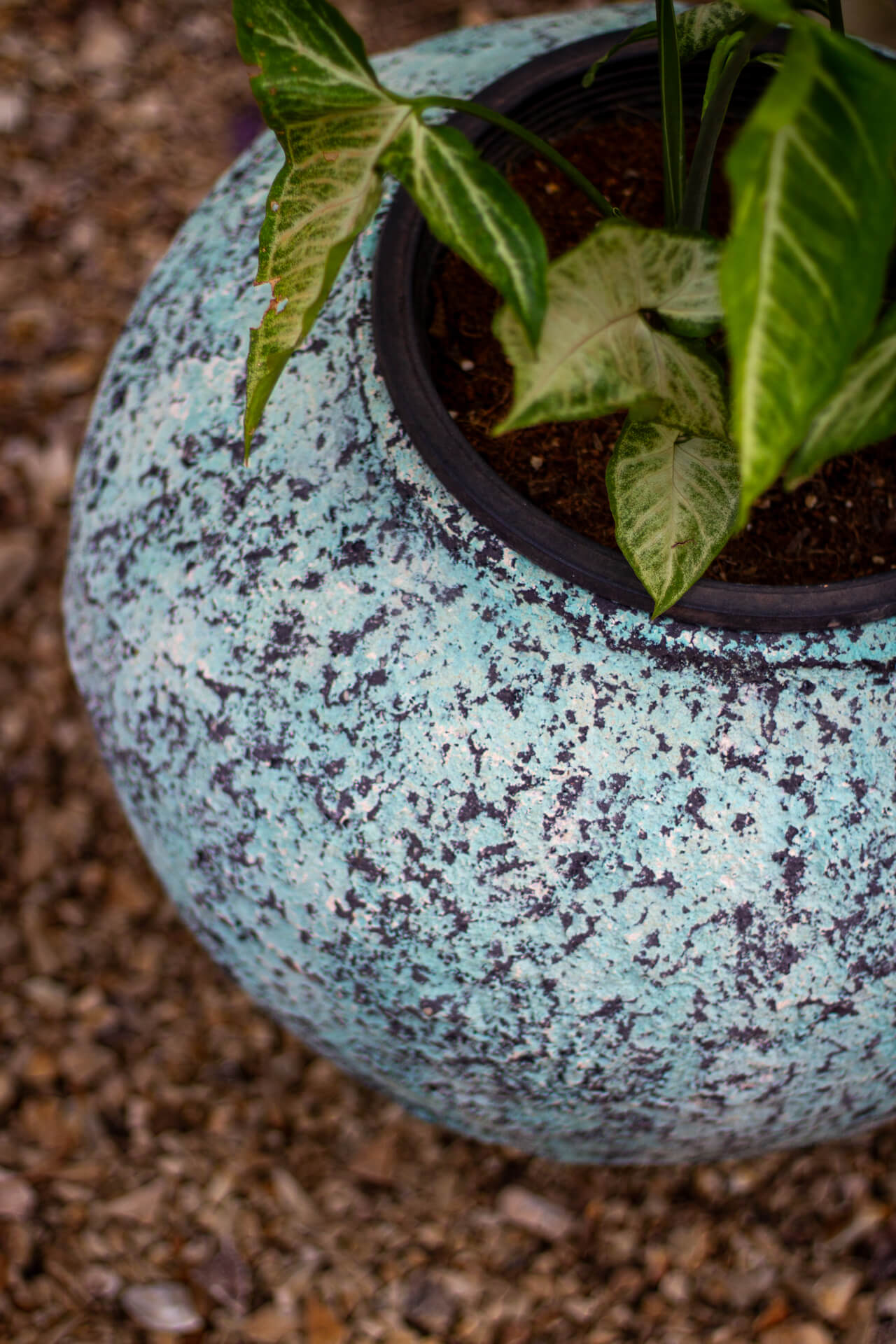 Cement flower pots